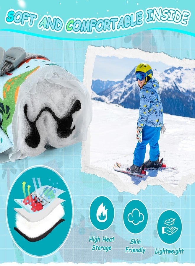 CYCLESPEED Winter Gloves for Boys Girls Kids Snow Gloves Toddler Gloves for Snowboarding,Kids Waterproof Glove for Outdoor Riding Winter Sports (Blue, Small) - Image 4
